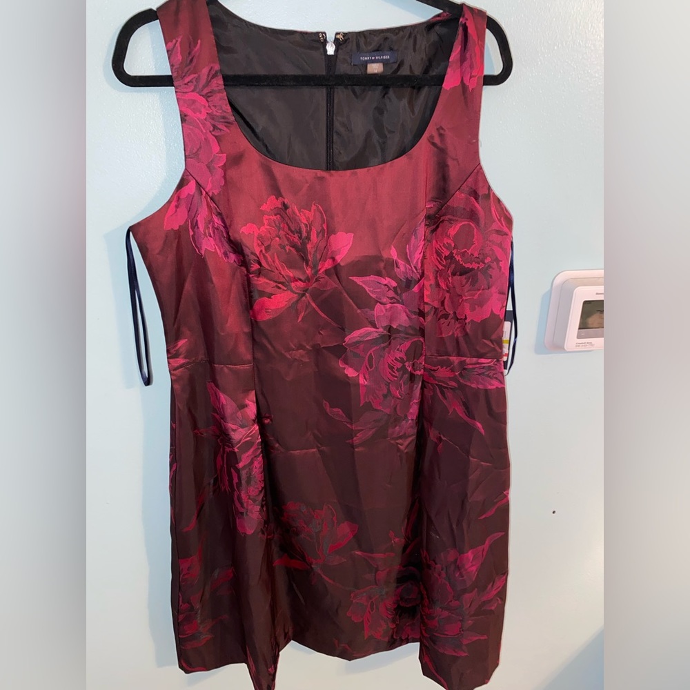 Tommy Hilfiger Fit and Flare Silk Dress